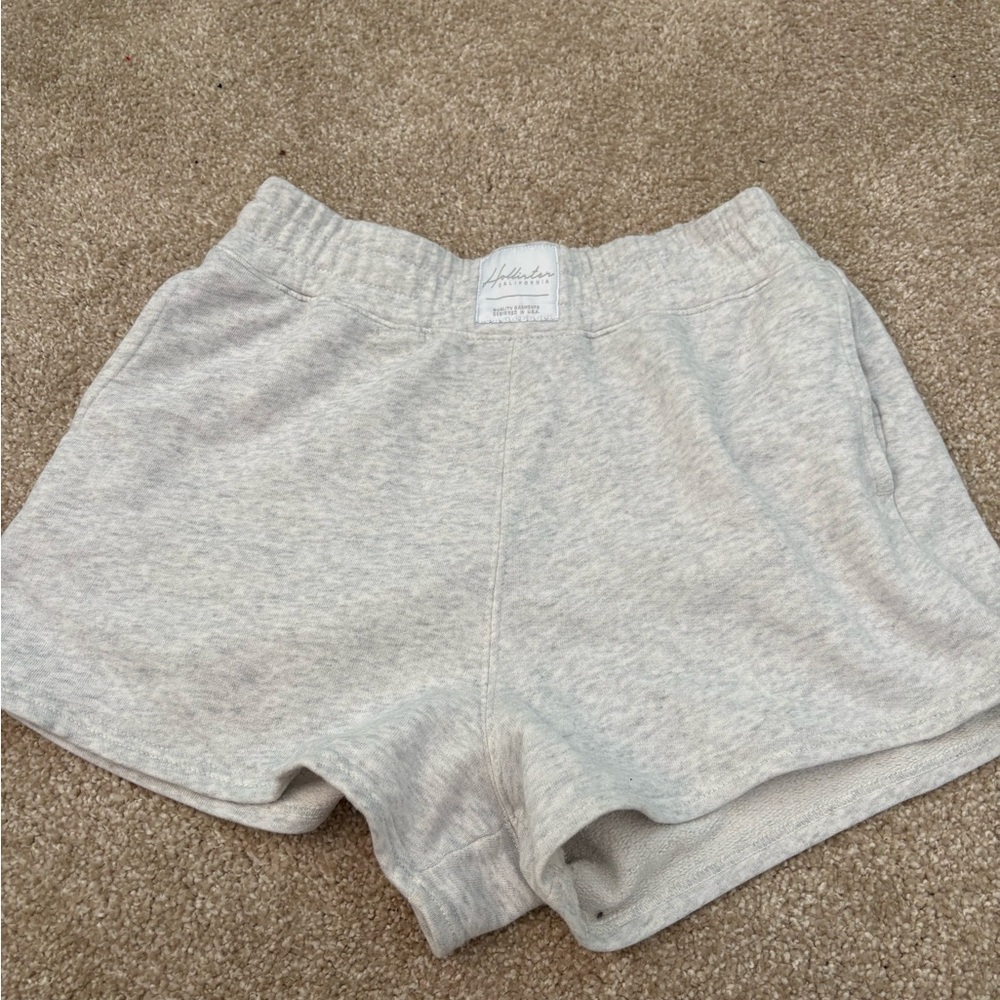 Hollister Light Gray Ultra High-Rise Shorts